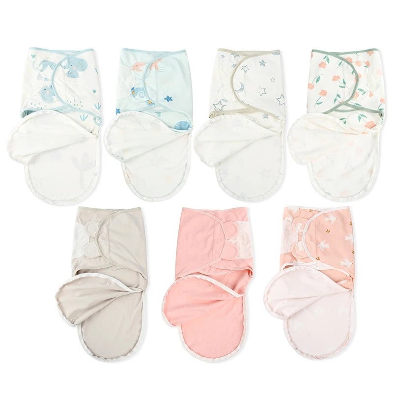 Bluejw Baby Swaddle Summer Pure Cotton Easy Wrap - Adjustable Newborn Sleeping Bag Swaddlers - Image 3