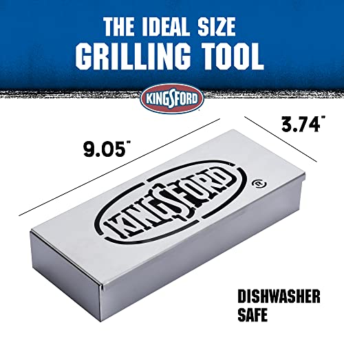 Kingsford Stainless Steel Smoker Box for Grill | Smoking Box for All Grills | Heavy Duty BBQ Accessories | Easy Way to Turn Any Grill Into A BBQ Smoker - Image 4