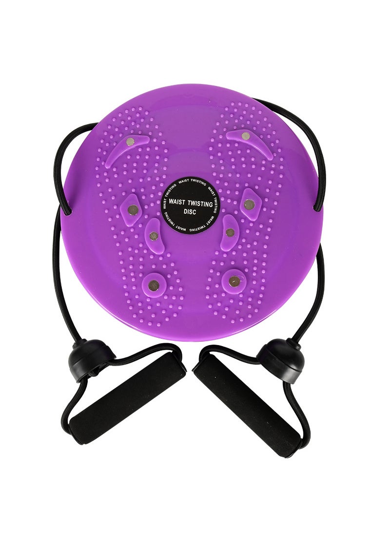 Generic Womens Magnetic Massage Slimming Fitness Twist Board Purple twisted waist plate with magnetic drawstring 
