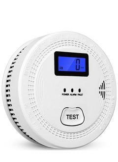 2 In 1 CO & Alarm Carbon Monoxide Detectors with Battery Detector 85dB in Alarm for Home and Kitchen LCD Screen Easy to Install