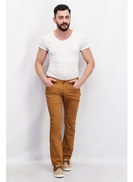 CATERPILLAR Men Regular Fit Solid Chino Pants, Brown  - Image 2