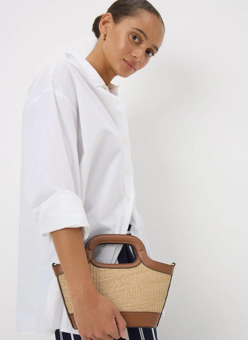 Matalan Tan Mini Tote Bag
