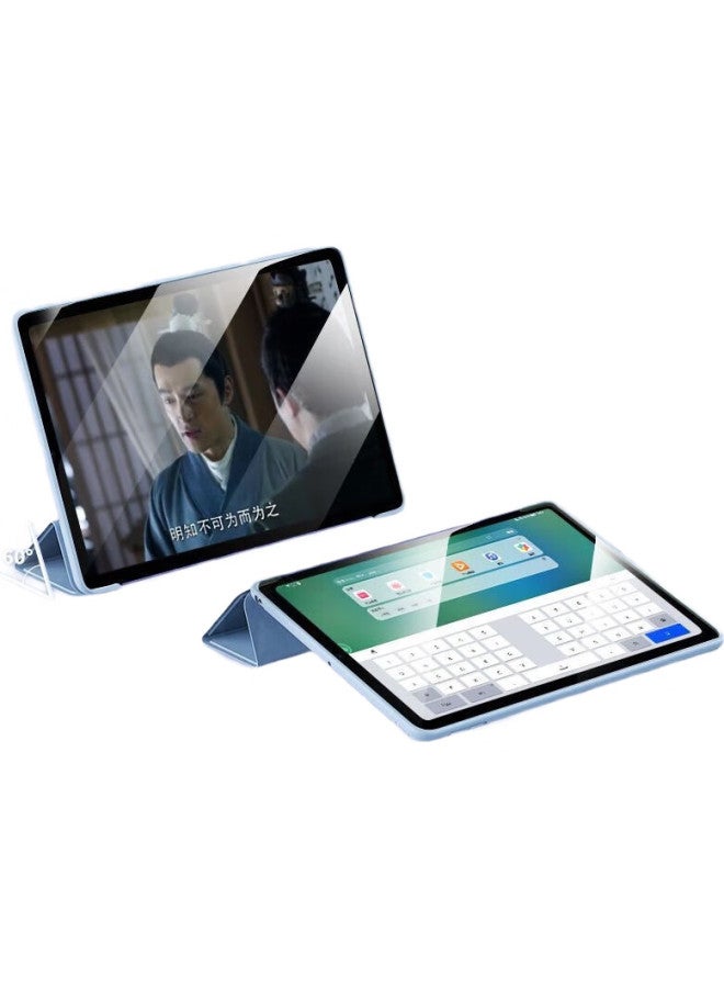 Hboalg Hui Bao Long, Suitable For Redmi Pad Se Tablet Case, 11-Inch Xiaomi Redmi Protective Cover, Tablet Computer Folding Flip Case, Full Protection Cover, Smart Sleep Mode, Blue - Image 1