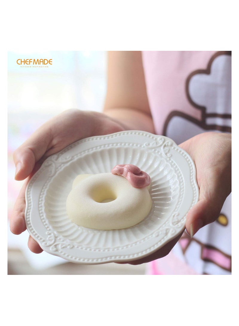 chefmade Hello Kitty Donut Pan 6 Cavity Non Stick Silicone Doughnut Cake Mold - Image 5