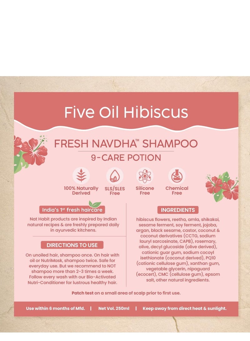 Nat Habit Hibiscus Shampoo  250ml