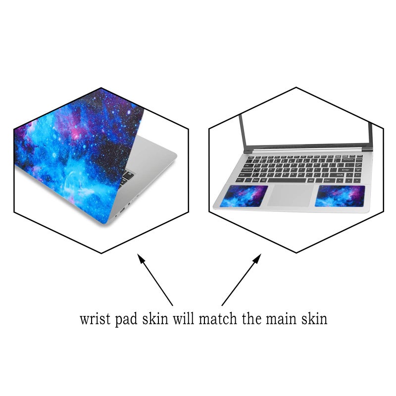 ArtSo Laptop Skin Sticker Decal,16.5â€ 17â€ 17.3 inch Laptop Universal Netbook PC Notebook Vinyl Reusable Skin Sticker Cover Art Case Protector Personalized, Free 2 Wrist Pad,Galaxy - Image 5