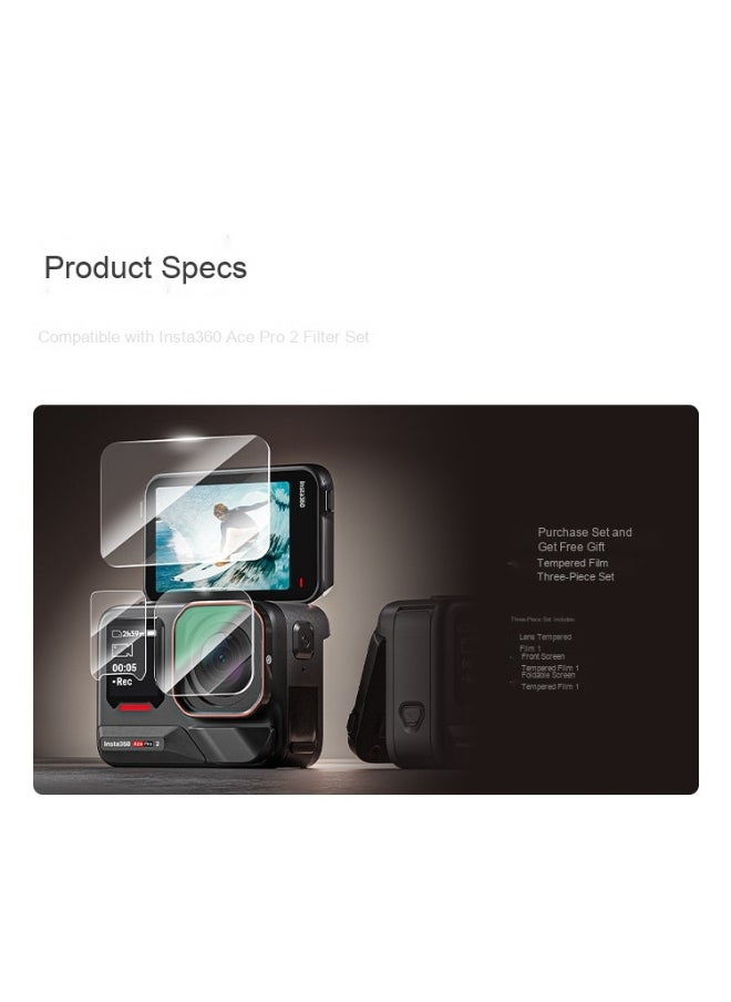Generic - Insta360 Ace Pro 2 Filter Kit Compatible - Image 1