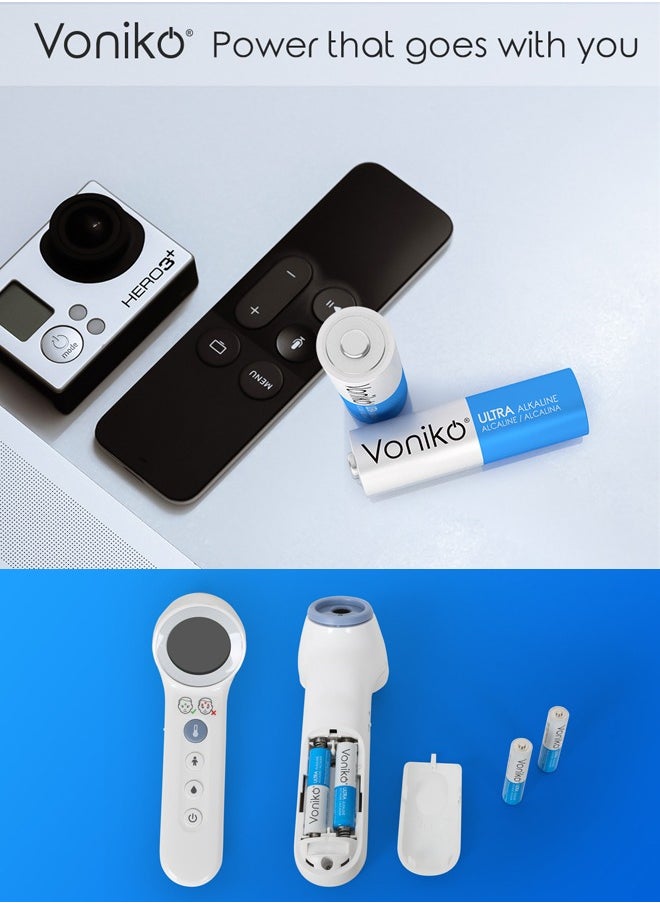 Voniko Ultra Alkaline Premium Grade AAA Batteries 5 PC Pack,  Long Lasting Power, Leakproof 1.5V -  Batteries 10 Year Shelf Life  - Image 2