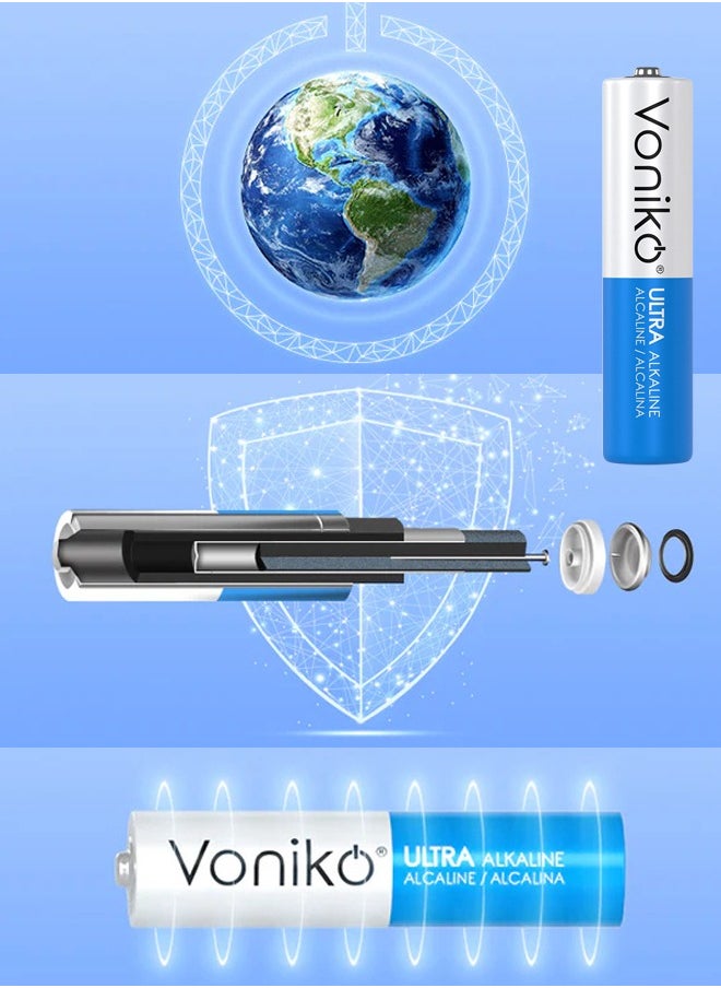 Voniko Ultra Alkaline Premium Grade AAA Batteries 5 PC Pack,  Long Lasting Power, Leakproof 1.5V -  Batteries 10 Year Shelf Life  - Image 4