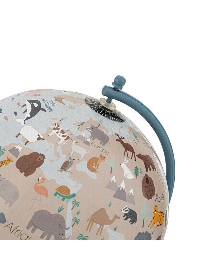 atmosphera Vintage Style Kids Animal Globe Blue 20 cm 195839B - Image 2