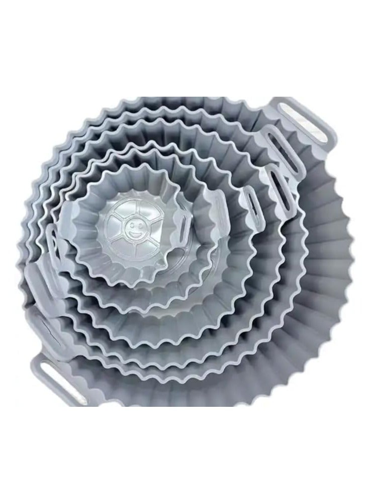 Spaceshoop 6 Pieces reusable air fryer silicone liners heat resistant non-stick air fryer basket for air fryer oven accessories - Image 1