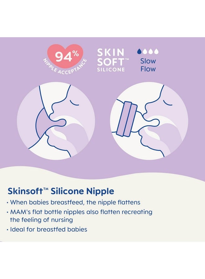 مام مجموعة تغذية مام، مستلزمات حديثي الولادة الأساسية من 0 إلى 3 أشهر، تتضمن 9 قطع، زجاجة رضاعة سهلة الاستخدام مضادة للمغص، لهايات، حلمات سيليكون ناعمة، فرشاة أسنان للتدريب، هدية للأطفال - Image 4