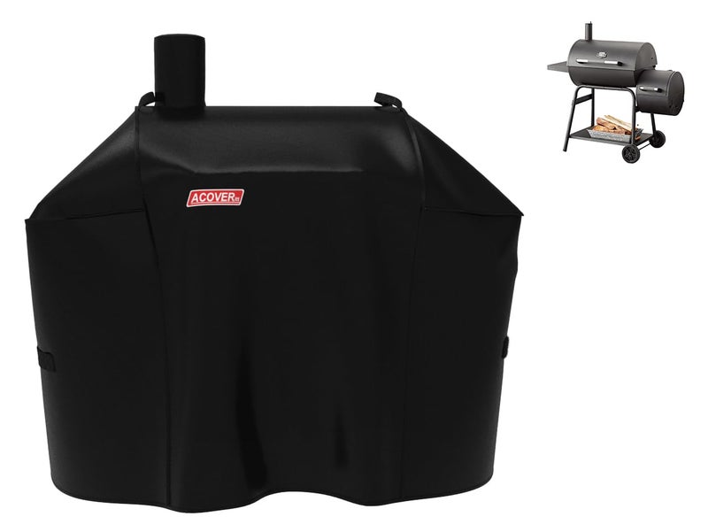 acoveritt Expert Grill Offset Smoker Cover, Waterproof Grill Cover, 56.5 inch Black - Image 2