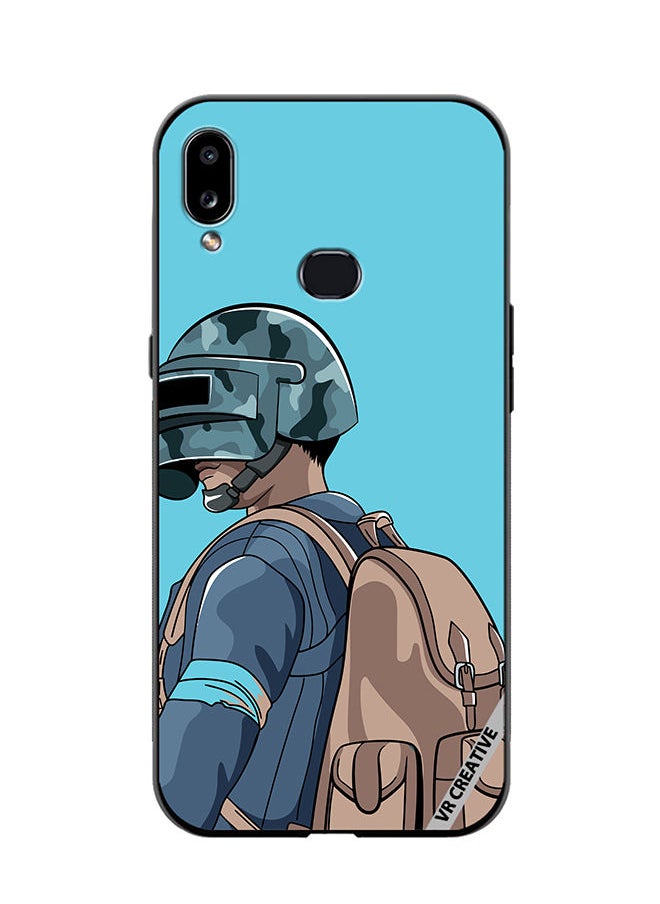 VR CREATIVE Protective Case Cover For Samsung Galaxy A10s Helmet And In Military Uniform Design Multicolour  - Image 1