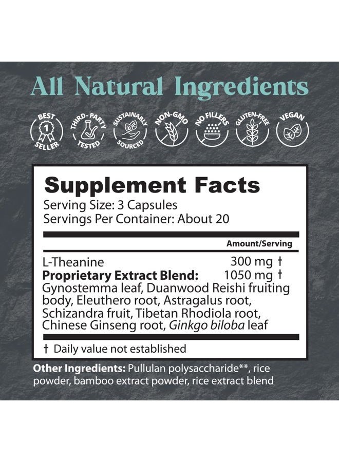 Dragon Herbs Tao in a Bottle Capsules | Herbal Formula Supplement to Support Stress, Mood, Focus, Adaptability, (60 Capsules, 450 mg Each) - Image 3