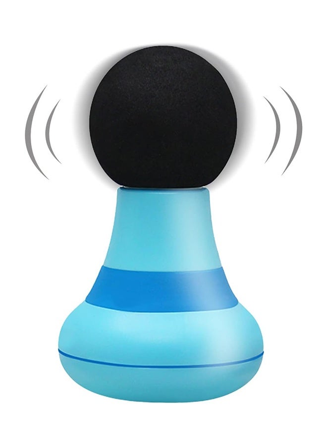 JS Mini Massager, Muscle Relaxation Massage Gun, Electric Handheld, Powerful 6 Vibration Modes, Wireless and Portable, Suitable for Men and Women for Shoulder, Neck, and Back Massage (Blue) - Image 1