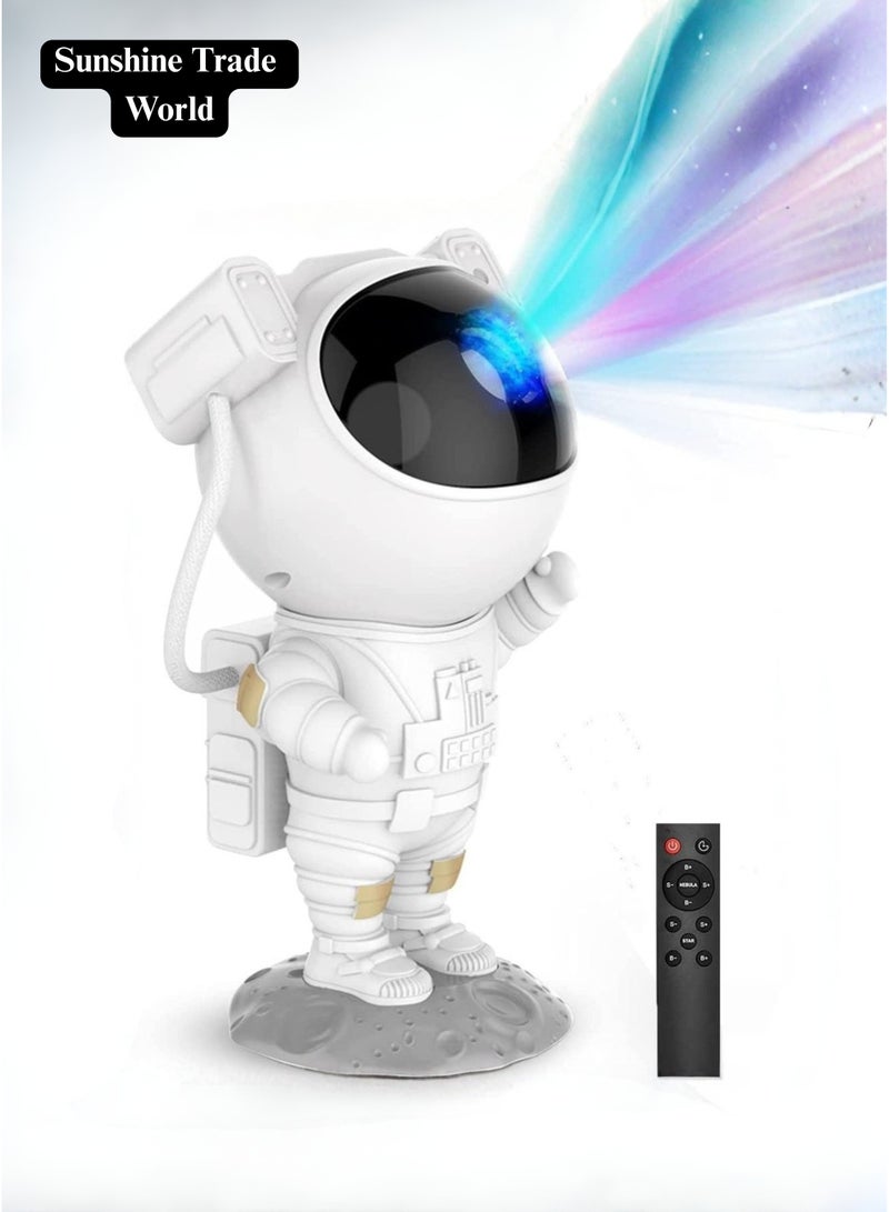 Sunshine Trade World Astronaut Helmet Projector for Kids Room – LED Star & Moon Projector Night Light with 360° Rotating Nebula & Galaxy Effects – Space-Themed Bedroom Decor for Children - Image 1