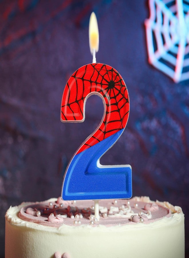 PHD CAKE 2.76 Inch Number 2 Fun Spider Birthday Candles, Spider Number Candles, Cake Number Candles, Party Celebration - Image 4