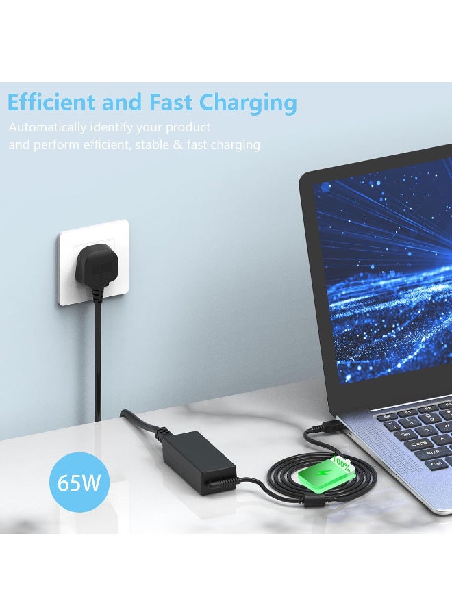Zexen 65W Laptop Charger Fit for Lenovo Thinkpad, Square Tip, Non-USB-C Thinkpad X1 Carbon T440 T450 T460 T470 X240 X250 X260 X270 E L Series, Yoga 260 14, Ideapad 300 500 700, W550S S43120V 3.25A - Image 4