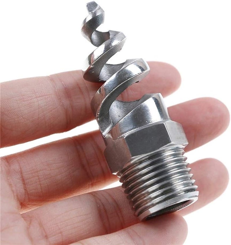 beduan 1/2" Male Spiral Cone Atomization Nozzle Stainless Steel(316) Dust Remove Atomized Sprayer for Gas Cooling, Washing, Fire Proof (Pack of 3) - Image 4