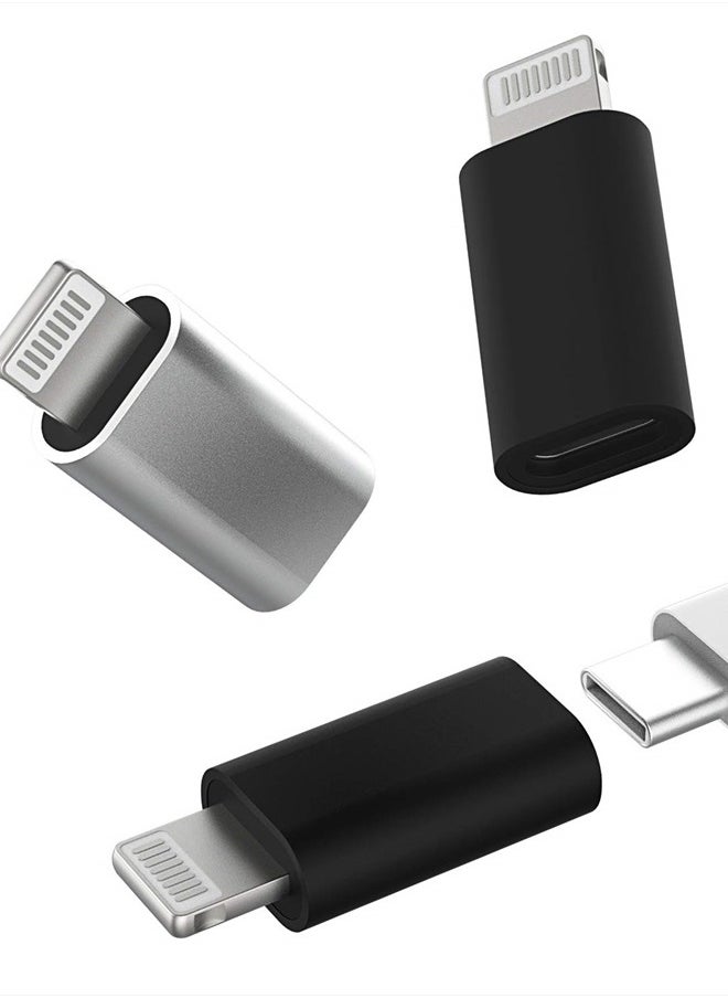 zoyuzan 3Pack,USB-C Female to Lightning Male Adapter,Lightning to USB C Adapter,Type C Cable Charger Adaptor for Apple iPhone 12 11 Mini PRO MAX XS XR X SE2 7 8Plus Ipad AIR Airpods USBC Charging Converter  - Image 1