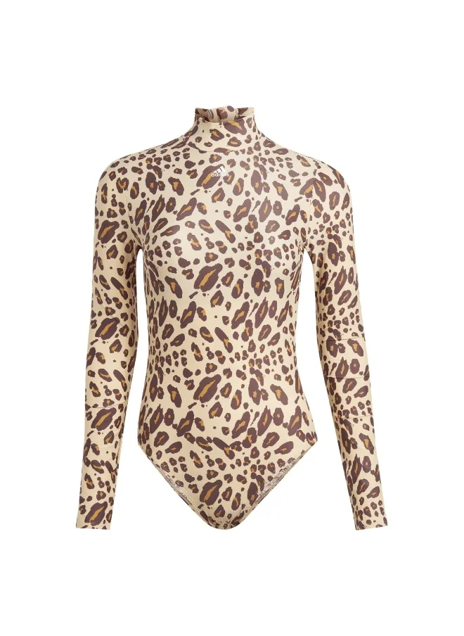 اديداس adidas Longsleeve Suit Brown Swim Tops 26"