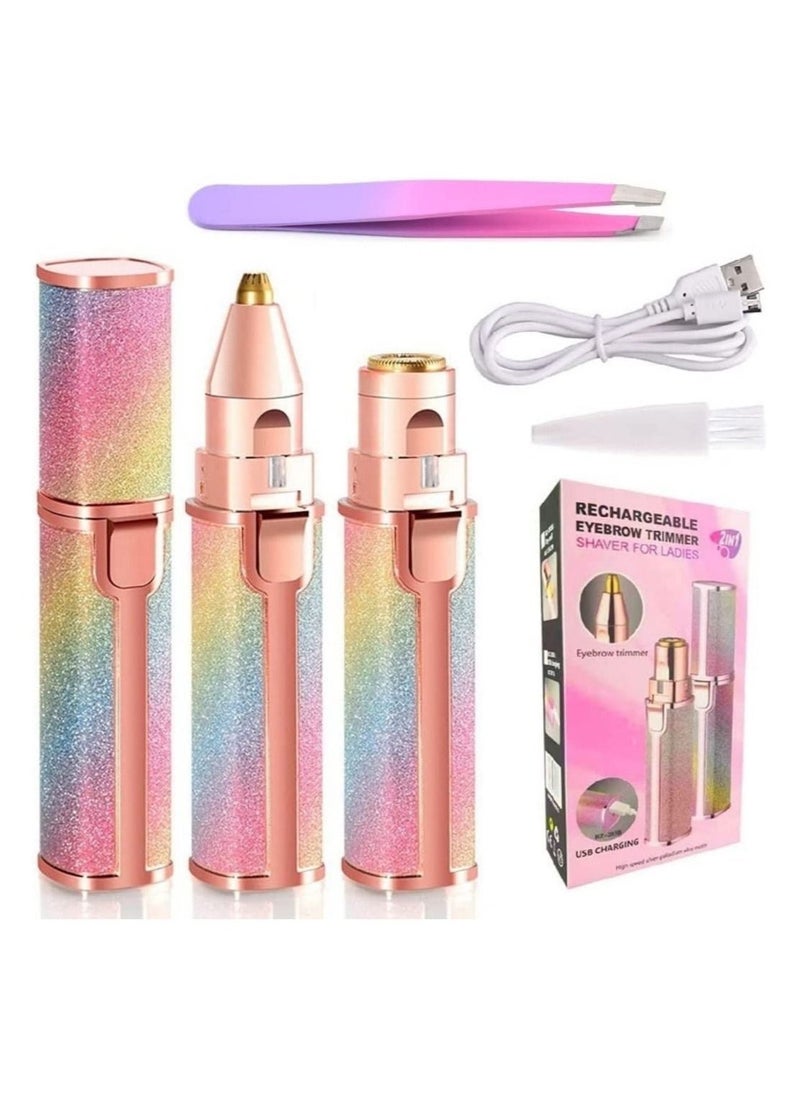 Facial Hair Removal for Women Man Electric Eyebrow Shaper Trimmer Eye Brow Hair Remover Perfect Painless Shaver Device Lady Face Razor Lip - Image 1