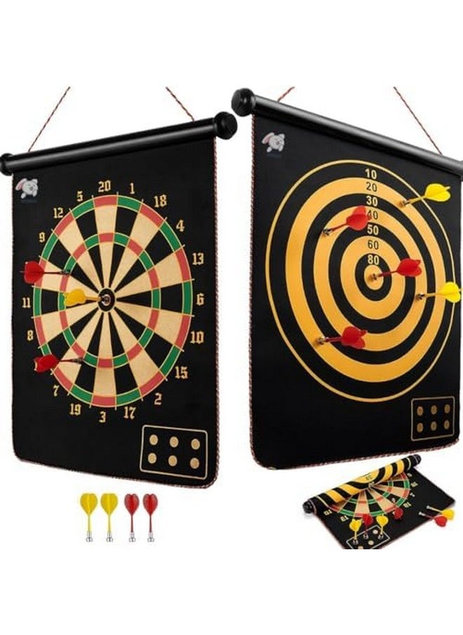 Storio Magnet Dart Board Game For Kids,Double Sided Magnet Dart Board With Darts, Size- 12 Inches 
