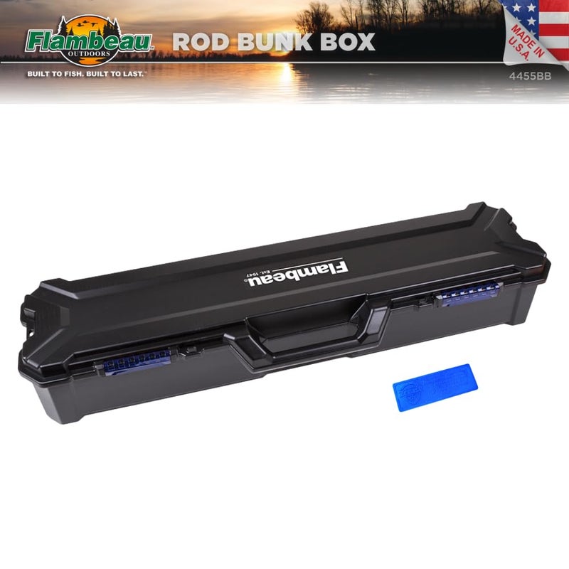 Flambeau Outdoors 4455BB Rod Bunk Box, Portable Fishing Rod Storage, Black - Image 4