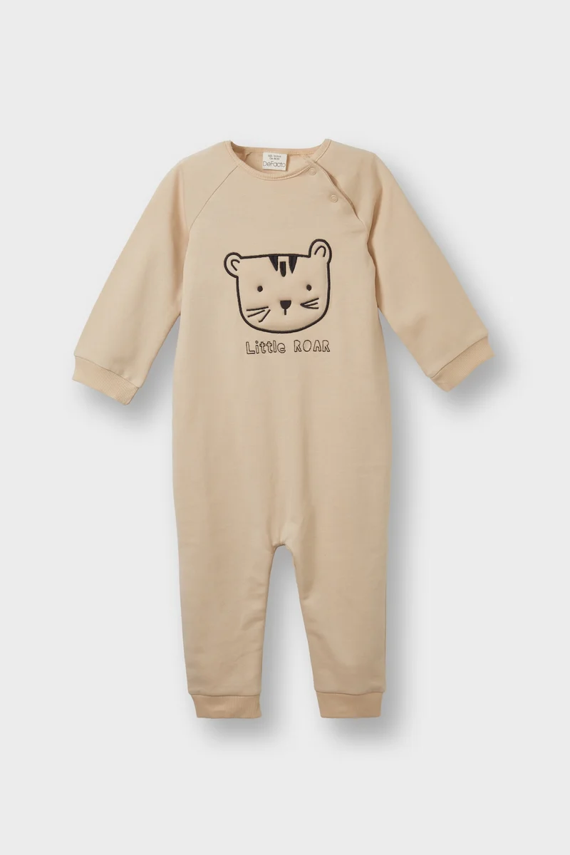 Thin Sweatshirt Fabric Regular Fit Jumpsuit
