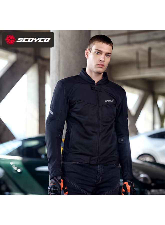 Scoyco Motorcycle Summer Riding Suit, Ce Protective Anti-fall Motorcycle Jacket, Ventilated Breathable All-season Daily Commute Motorbike Gear - Image 2