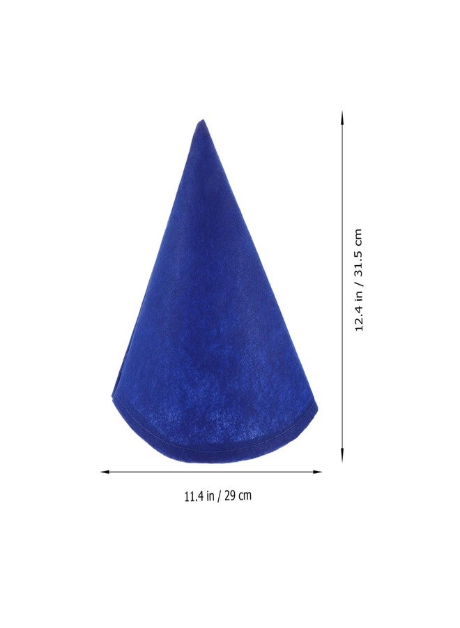 JECOMPRIS 7 Pcs Felt Cone Gnome Hats: Christmas Elf Hat Unisex Dwarf Costume Hats for Christmas Halloween Birthday Party Dress Up - Image 2