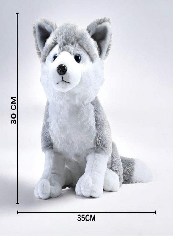 Stylbase Plush Husky Stuffed Animal Toy - Soft & Cuddly Gray and White Husky Dog Plush for Kids, Toddlers & Gifts - Image 3