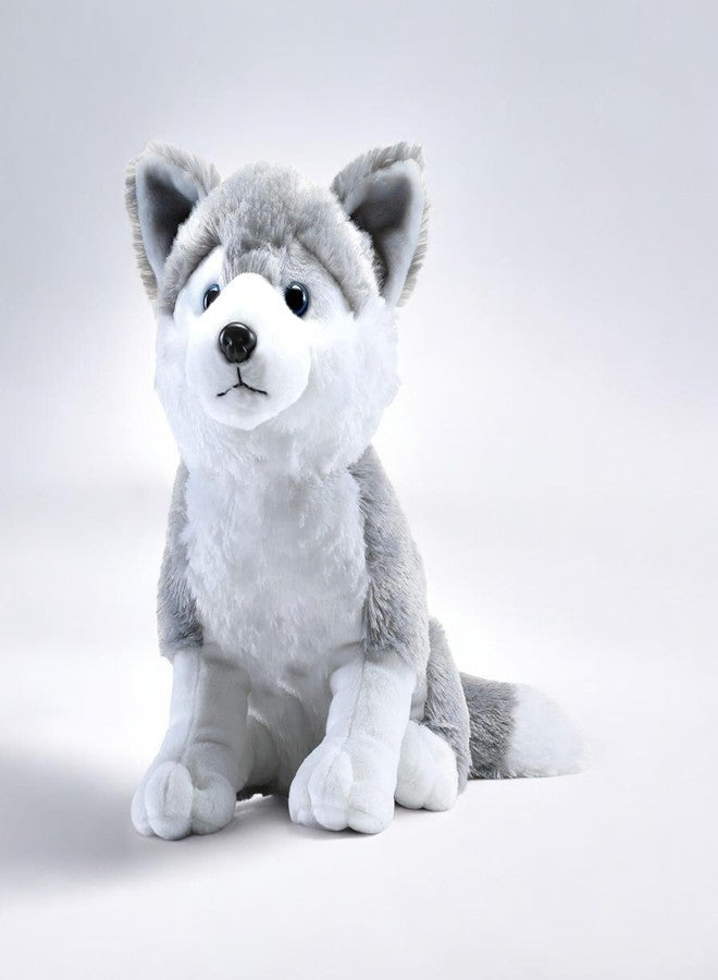 Stylbase Plush Husky Stuffed Animal Toy - Soft & Cuddly Gray and White Husky Dog Plush for Kids, Toddlers & Gifts - Image 1