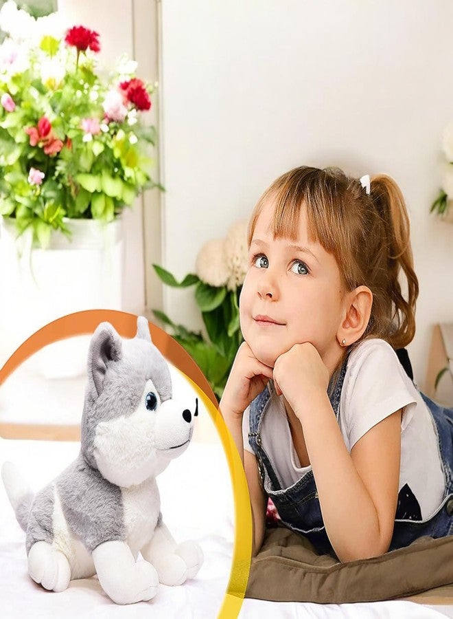 Stylbase Plush Husky Stuffed Animal Toy - Soft & Cuddly Gray and White Husky Dog Plush for Kids, Toddlers & Gifts - Image 4