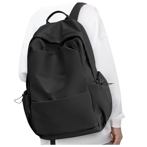 coofay Large Black Backpack For Women Small Backpacks For School Bag School Backpack For College Bookbag For Women Waterproof Gym Backpack For Men Book Bags - Image 1