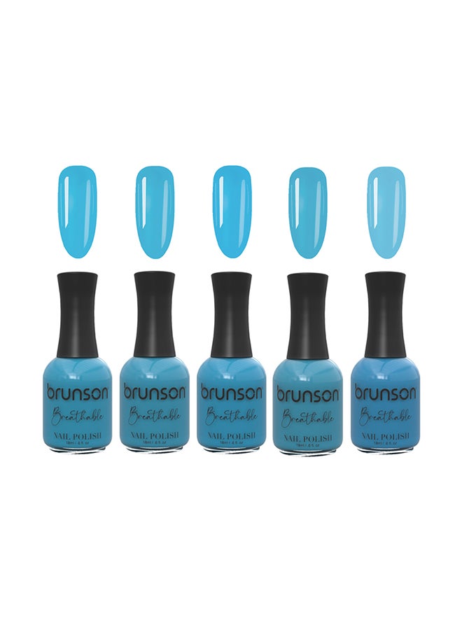 brunson Breathable Nail Polish Halal nail polish Wudu friendly Quick-Dry Vegan long lasting but easy peel off   18ml BBWB