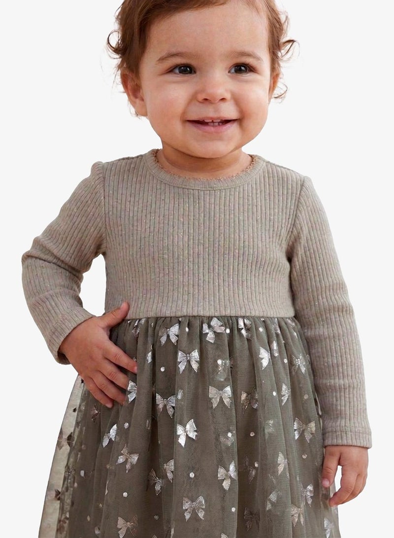 نيم ات فستان أطفال فرو سالي ميني - Image 3