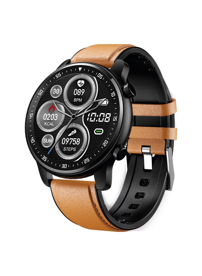 TOUCHMATE Fitness Smartwatch with Bluetooth Calling with Extra Leather Strap Worth AED 29 - Image 1