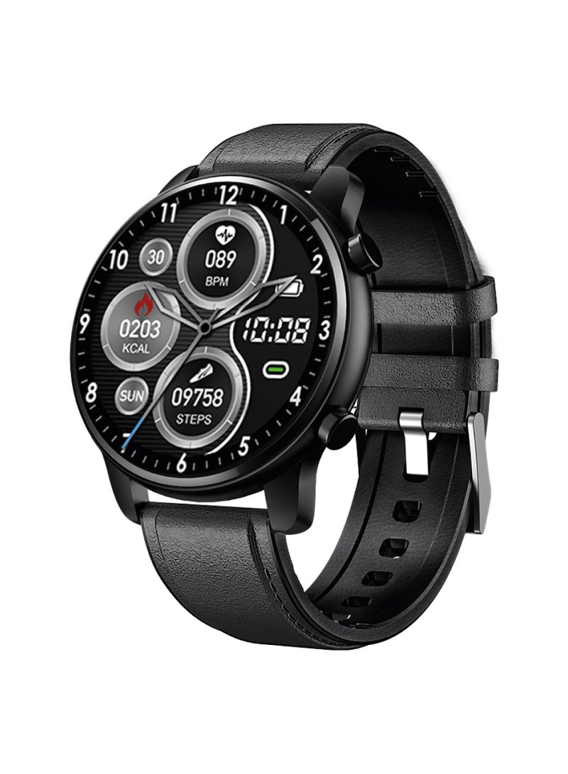 TOUCHMATE Fitness Smartwatch with Bluetooth Calling with Extra Leather Strap Worth AED 29 - Image 2