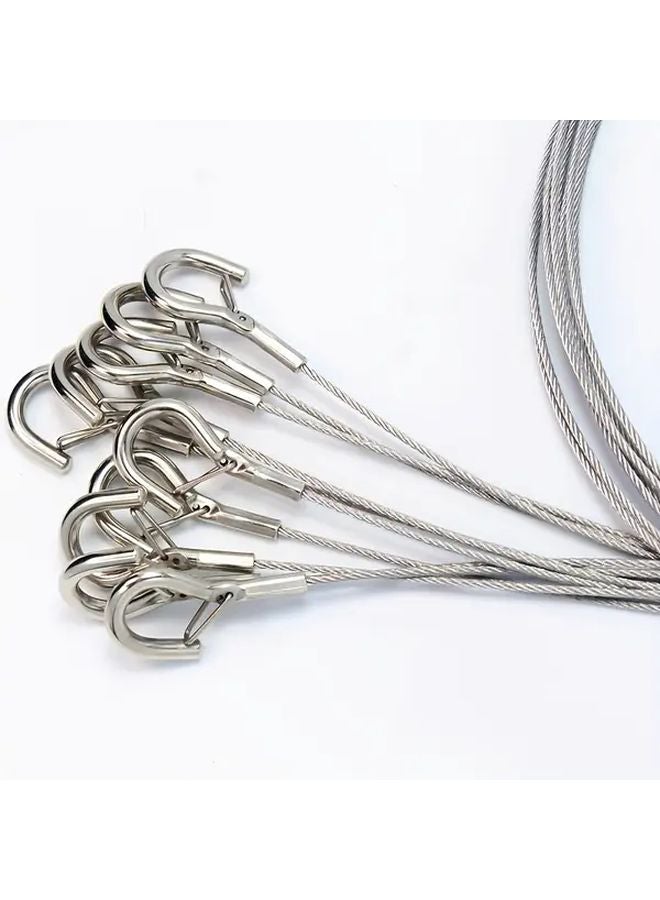 10 Pcs Stainless Steel S Hooks Heavy Duty Industrial Hanging Hooks For Lights Decor - Image 3