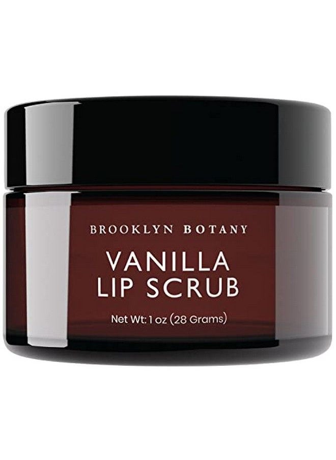 Brooklyn Botany - Lip Scrub Exfoliator 1 Oz Lip Moisturizer For Dry Lips And Chapped Lips Gentle Lip Exfoliator For Smooth And Brighter Lips Vanilla Flavor - Image 1