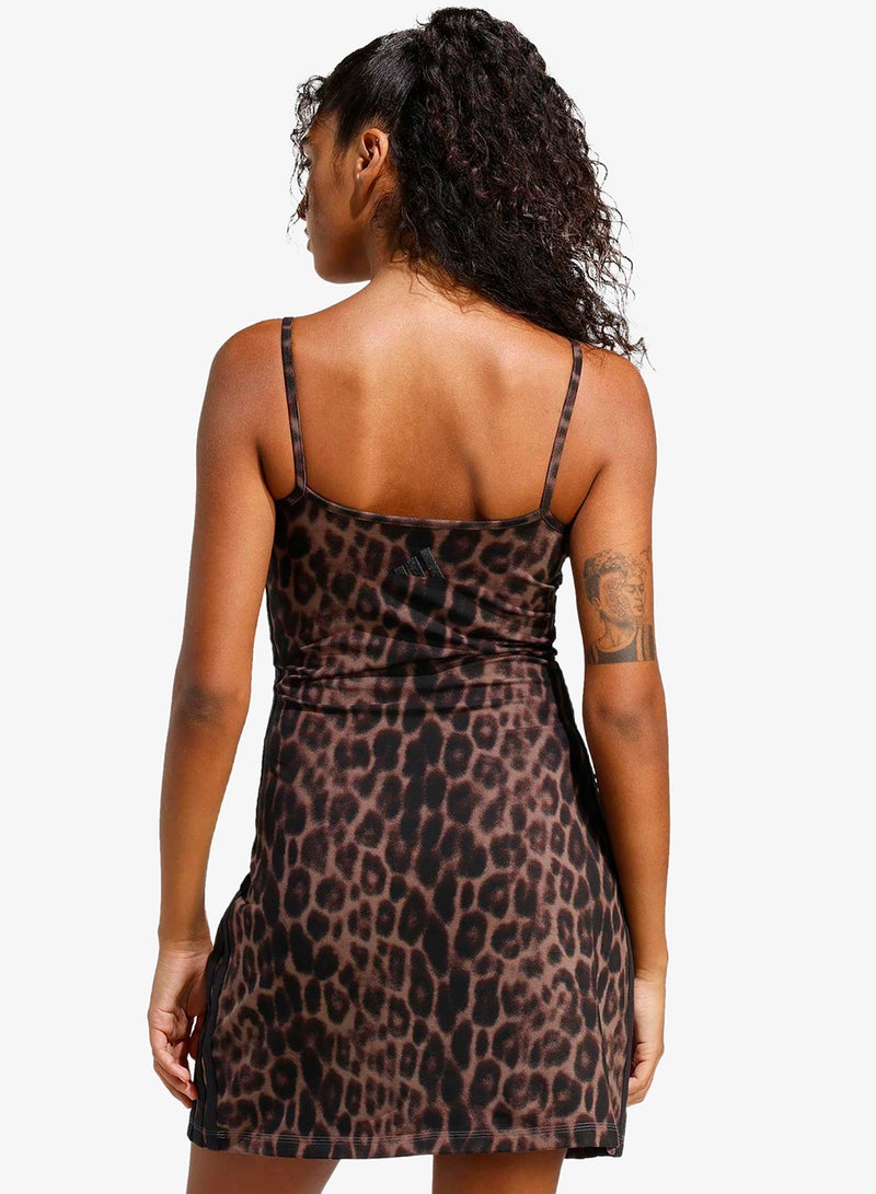 Adidas Essential 3 Stripe Printed Dress - Image 2