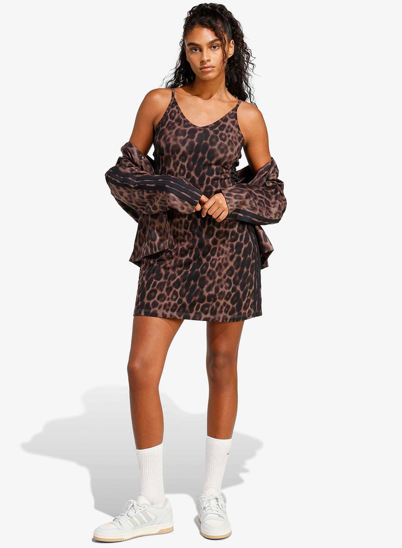Adidas Essential 3 Stripe Printed Dress - Image 5