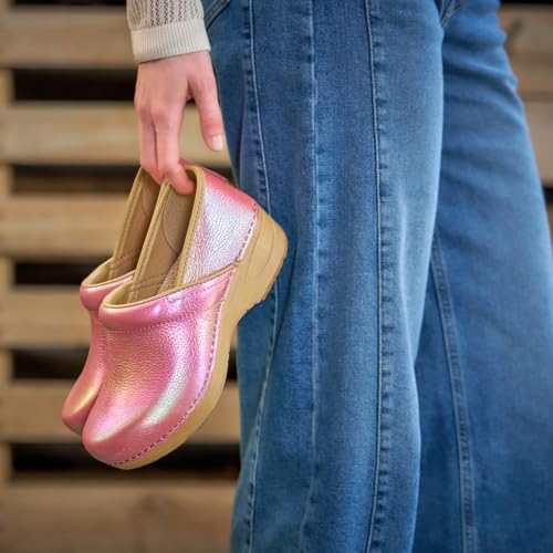 Dansko XP 20 Clogs Lightweight SlipResistant Footwear for Comfort and Support Ideal for Long Standing Professionals Nursing Veterinarians Healthcare Professionals Pink Iridescent 758 M US - Image 3