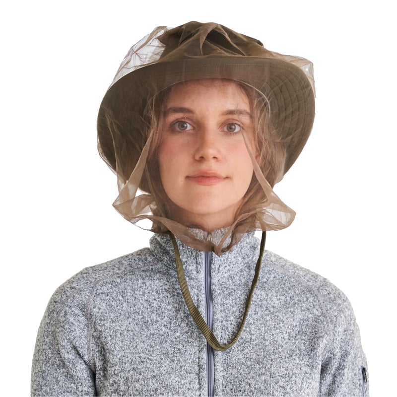 Coghlan's No-See-Um Head Net â€“ Lightweight, Breathable Mesh Netting Protection for Face and Neck Against No-SeeUms Bugs Gnats Flies Small Insects, Ideal for Camping, Hiking & Outdoor Activities