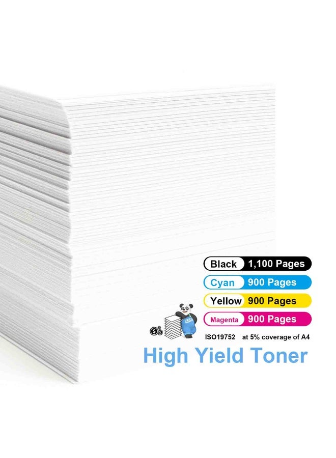 استا خرطوشة حبر ملونة واحدة من ASTA 205A CF530A CF531A CF532A CF533A متوافقة مع طابعة HP Color LaserJet Pro M154A M154Nw MFP M180 M180N M180Nw M181 M181Fw طباعة ملونة كاملة تركيب سريع وبسيط مناسب للطباعة اليومية عالية الحجم - Image 2