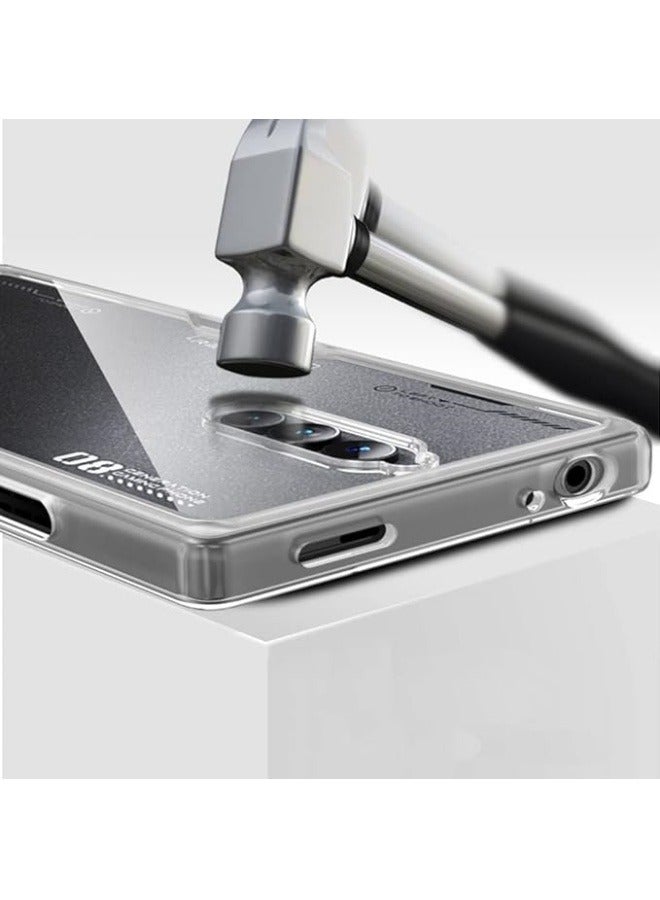 Compatible with ZTE nubia Red Magic 8 Pro,[Anti-scratch] Transparent PC + Soft TPU Protective Case, with [2-Pack] Screen Protector for Red Magic 8 Pro - Image 3