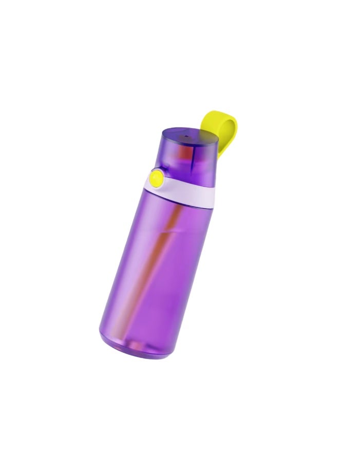 Air Up Click Water Bottle 600ML Air Drinking Water Bottle ,Suitable for Outdoor Sport - Purple / Bright Yellow - Image 1
