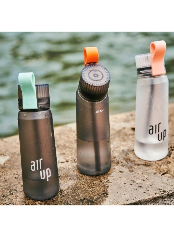 Air Up Click Water Bottle 600ML Air Drinking Water Bottle ,Suitable for Outdoor Sport - Purple / Bright Yellow - Image 4